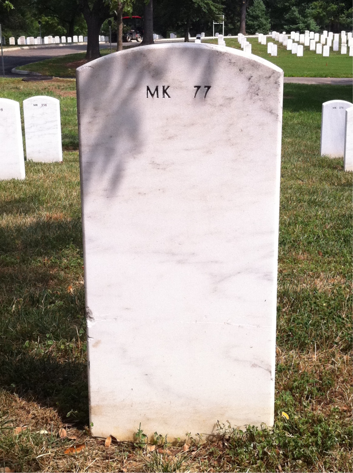Back of headstone — Harry Sloan