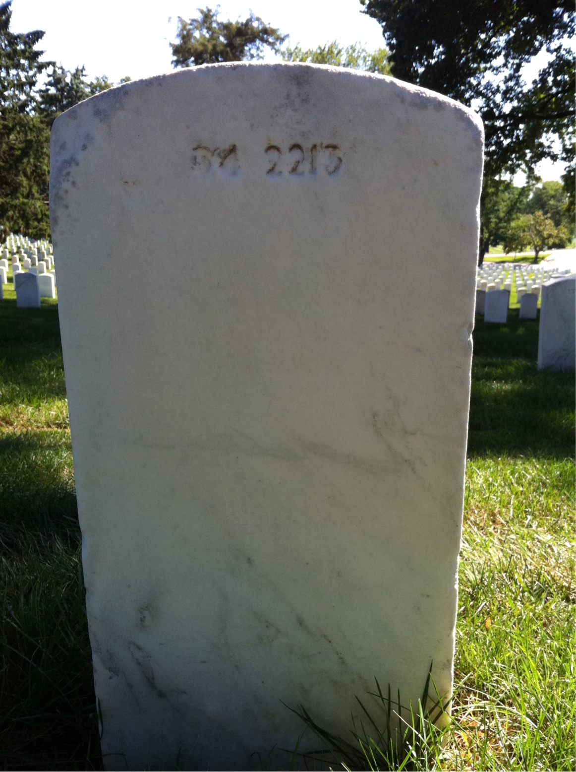 Back of headstone — Robert Appleton