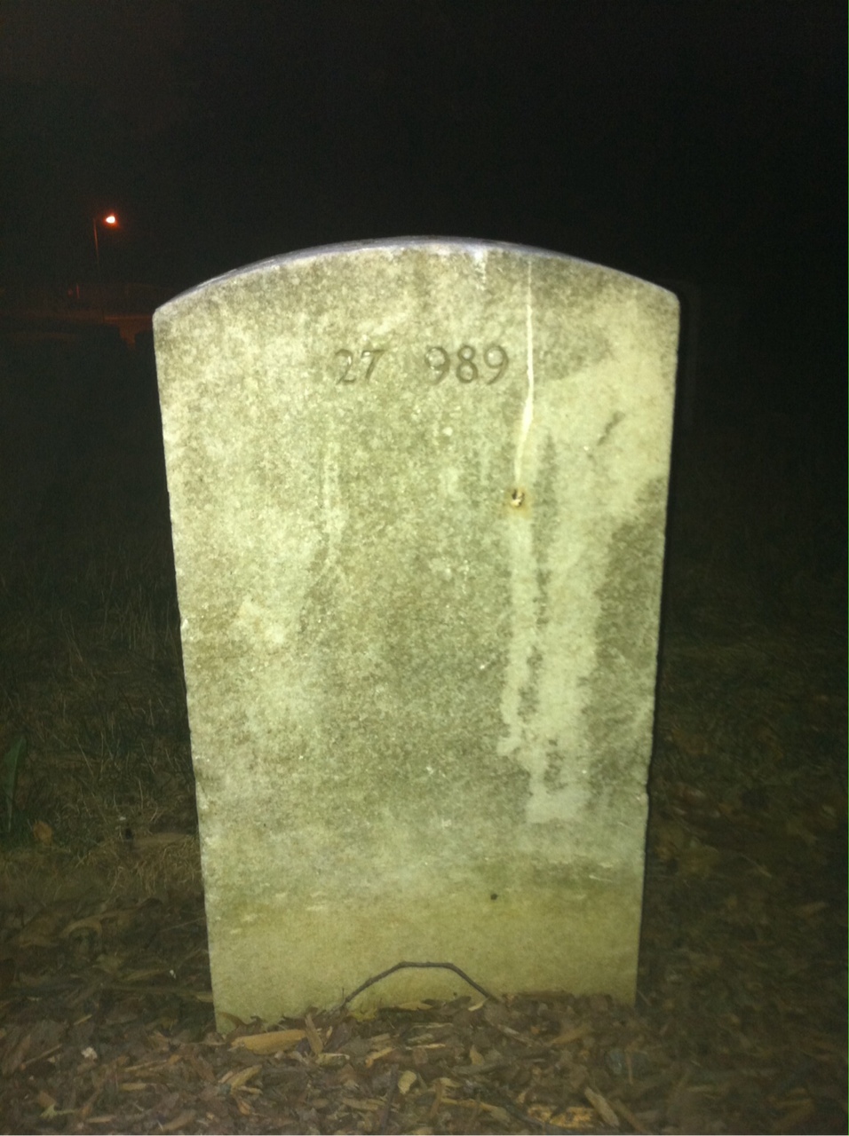 Back of headstone — James Baldwin