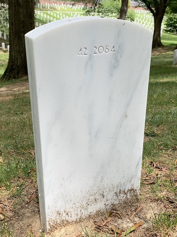 Back of headstone — William Bennett