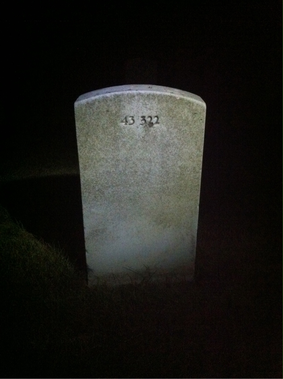 Back of headstone — Kostas Moskos