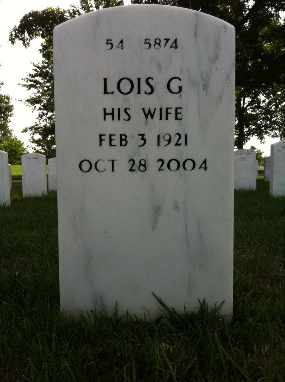 Back of headstone — Robert Epley