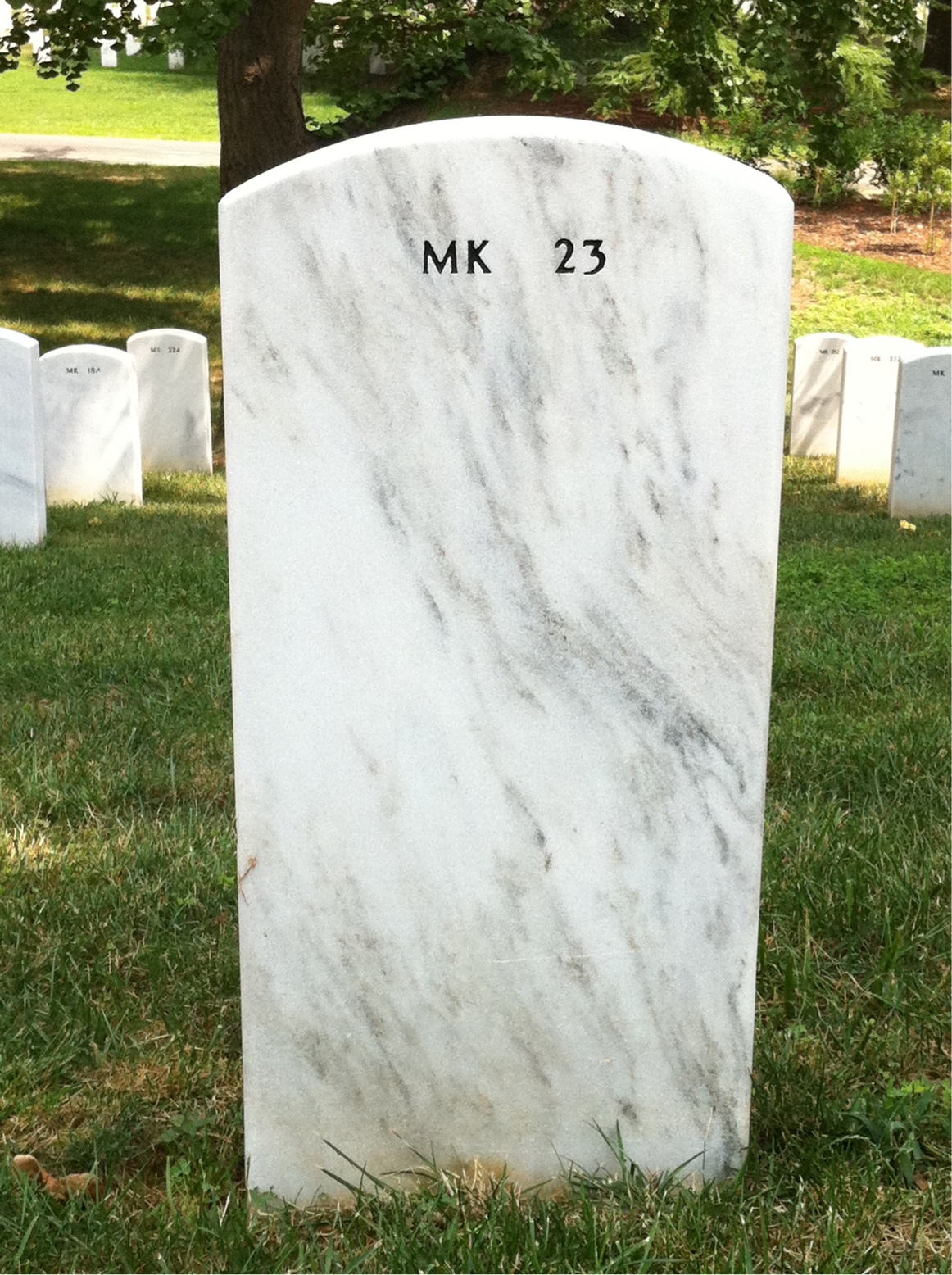 Back of headstone — John Tully