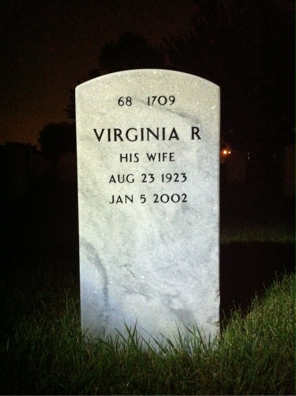 Back of headstone — Herbert Goldstein