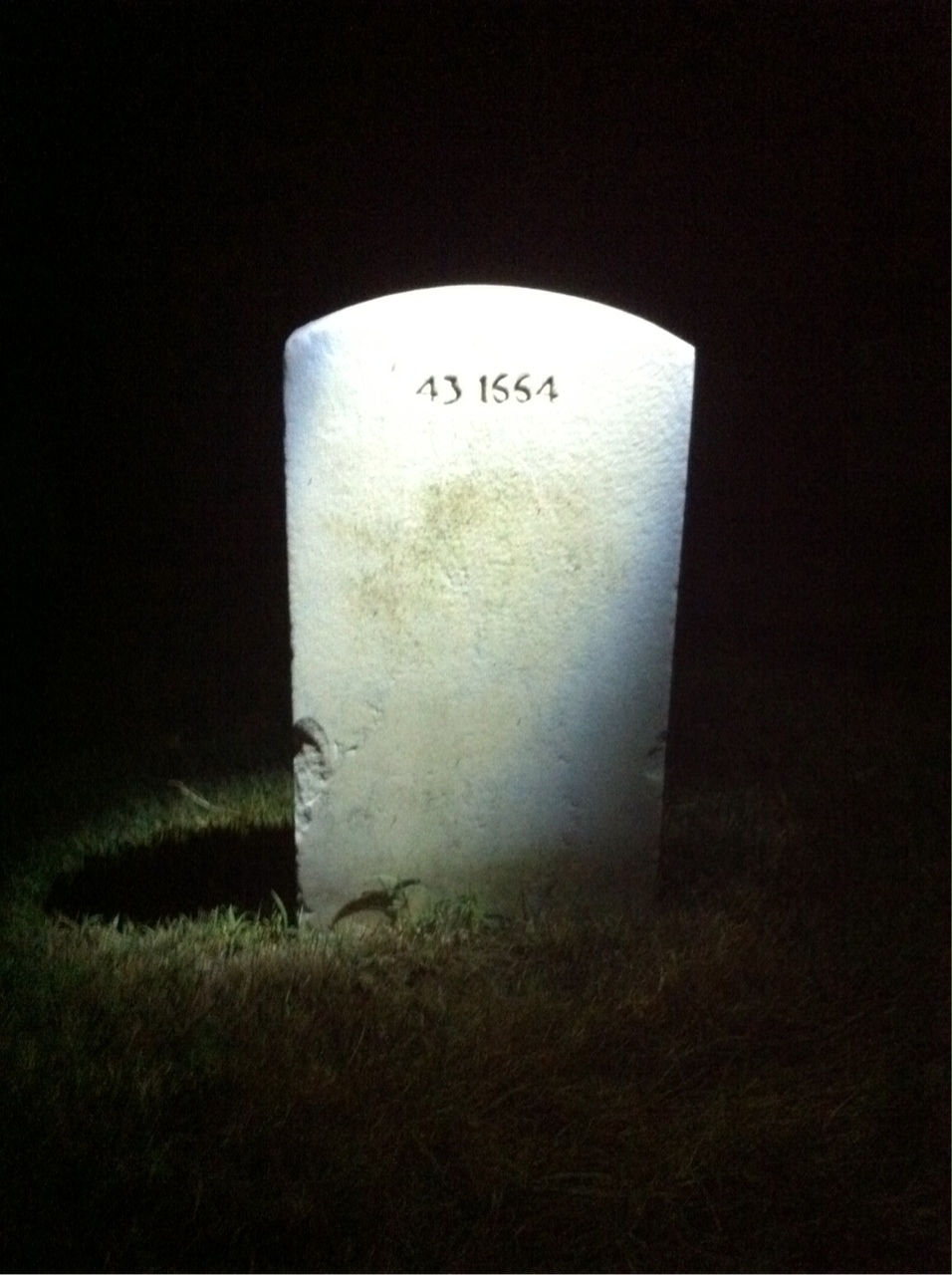 Back of headstone — Samuel Dunkle