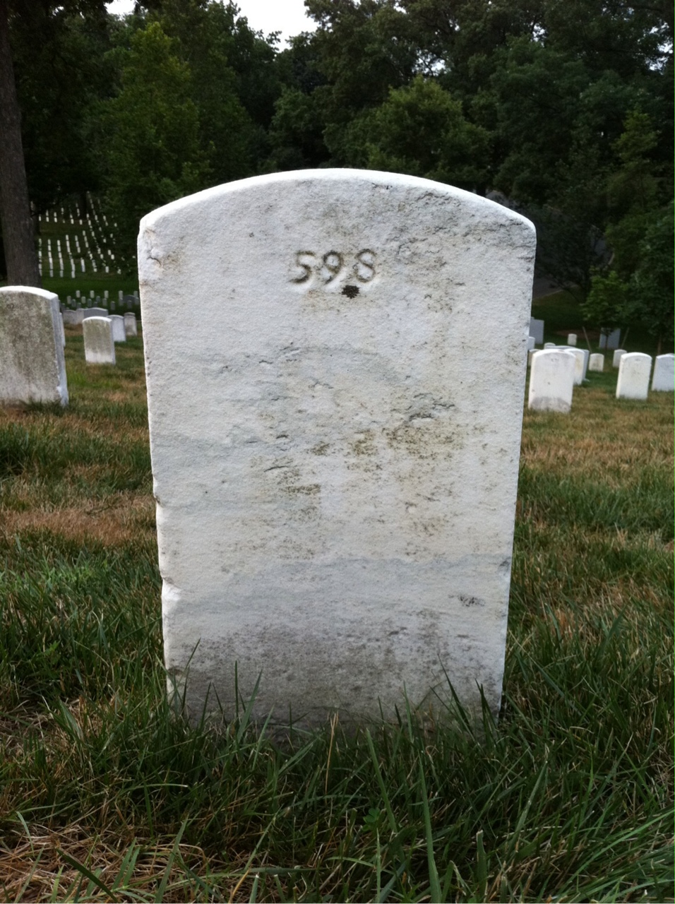 Back of headstone — Janis Akers