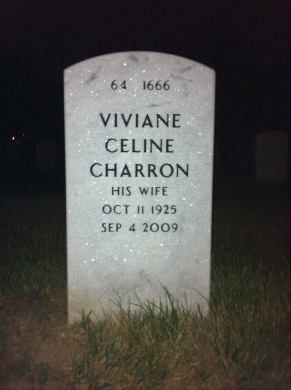 Back of headstone — George Hart