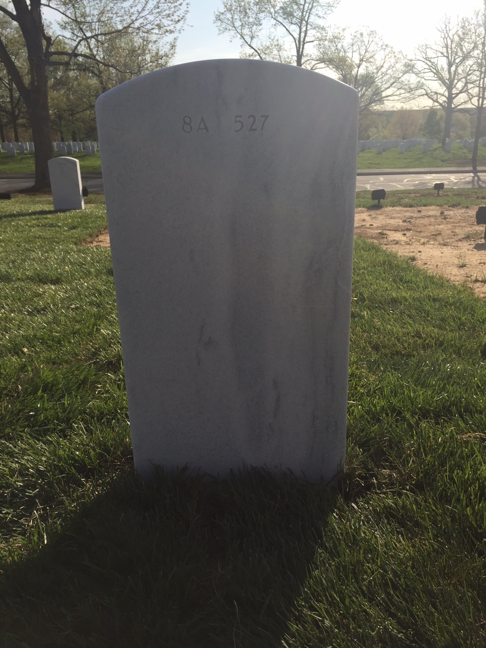 Back of headstone — Philip Morris