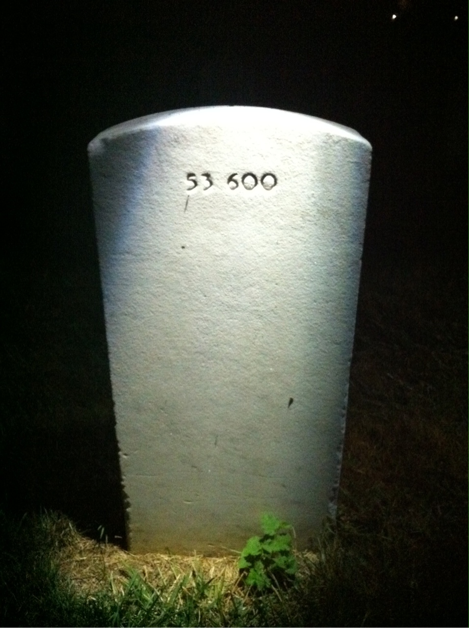 Back of headstone — Ulysses Davis