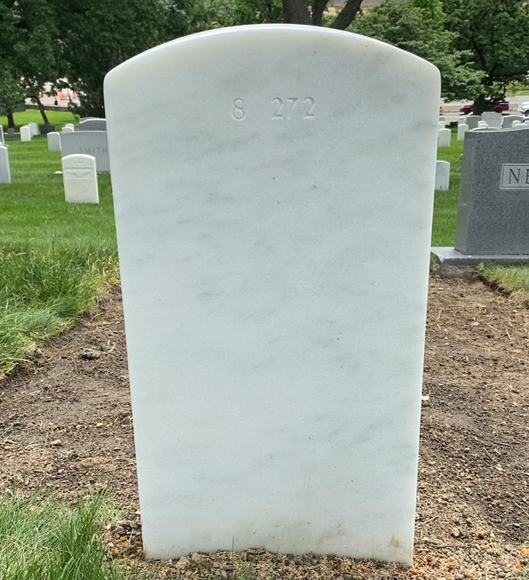 Back of headstone — Charles Cummins