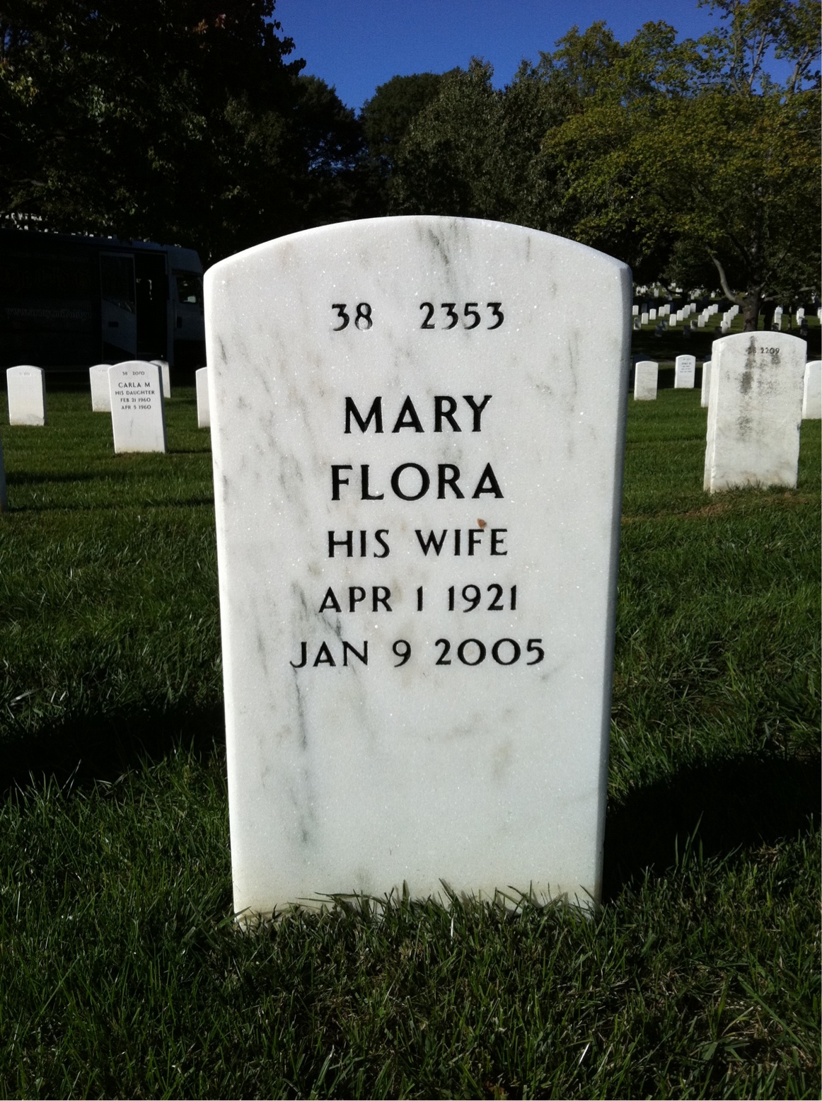Back of headstone — Henry Dettmar