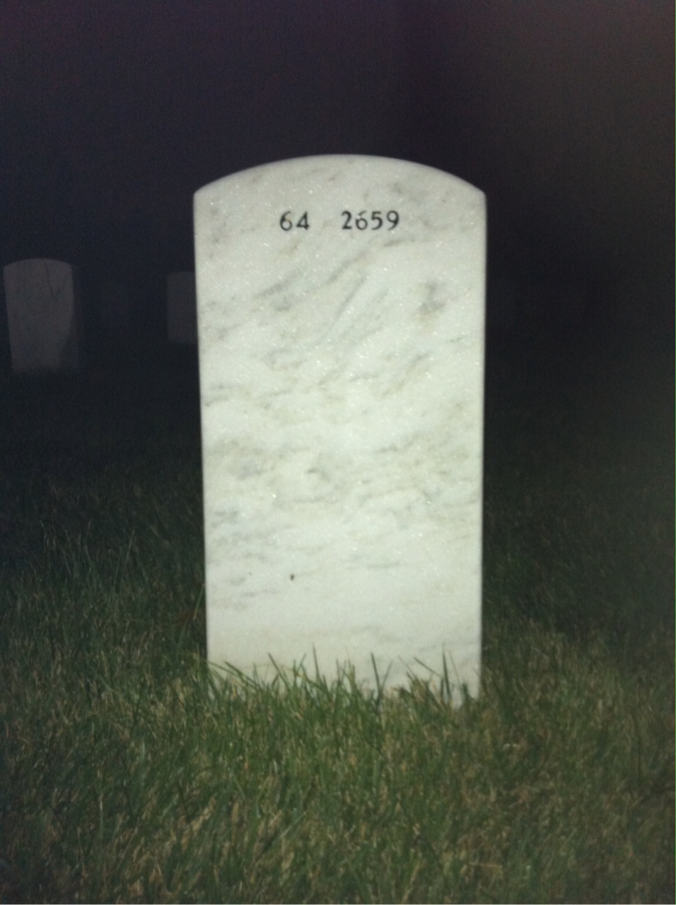 Back of headstone — Michael Thyssen
