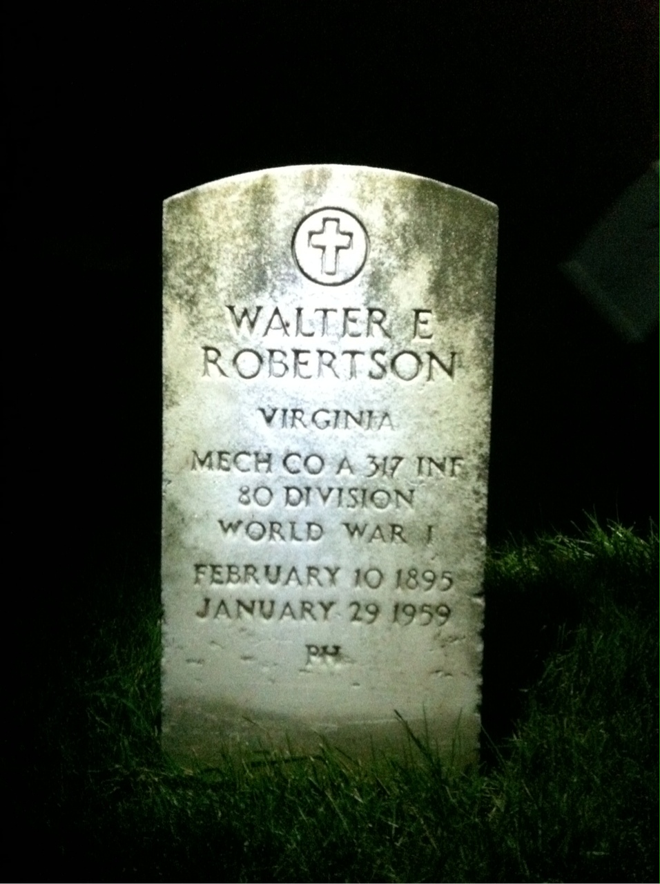 Walter F Robertson