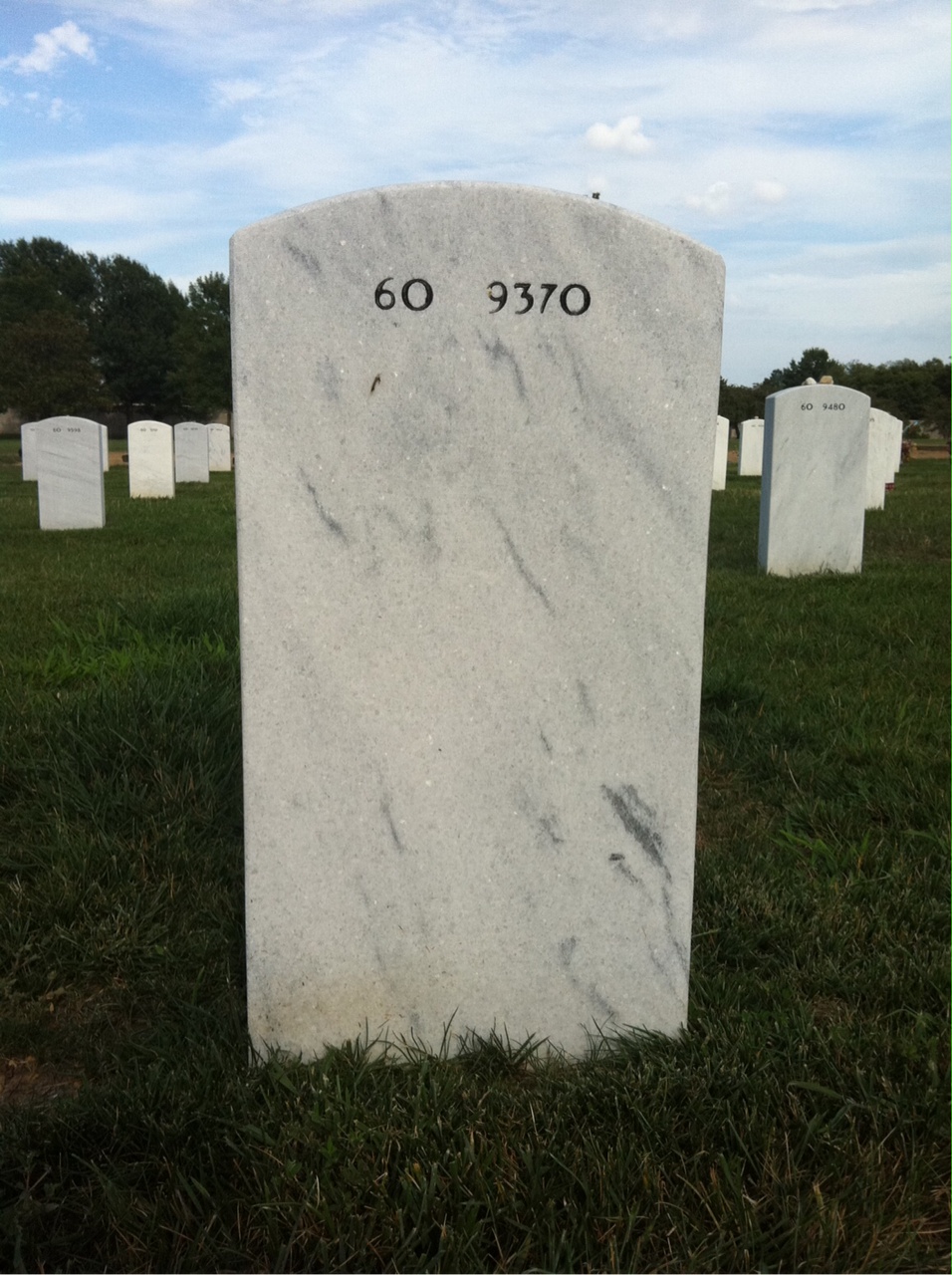Back of headstone — George Anton
