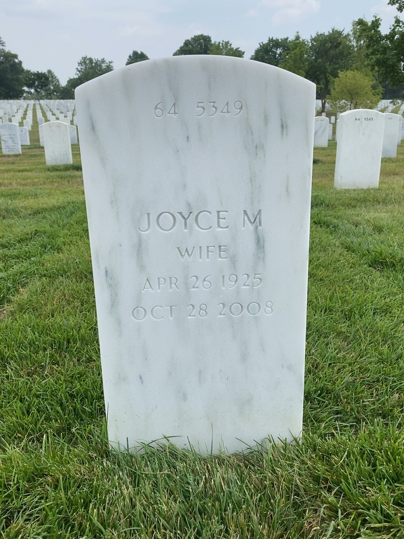 Back of headstone — Leon Pfeiffer