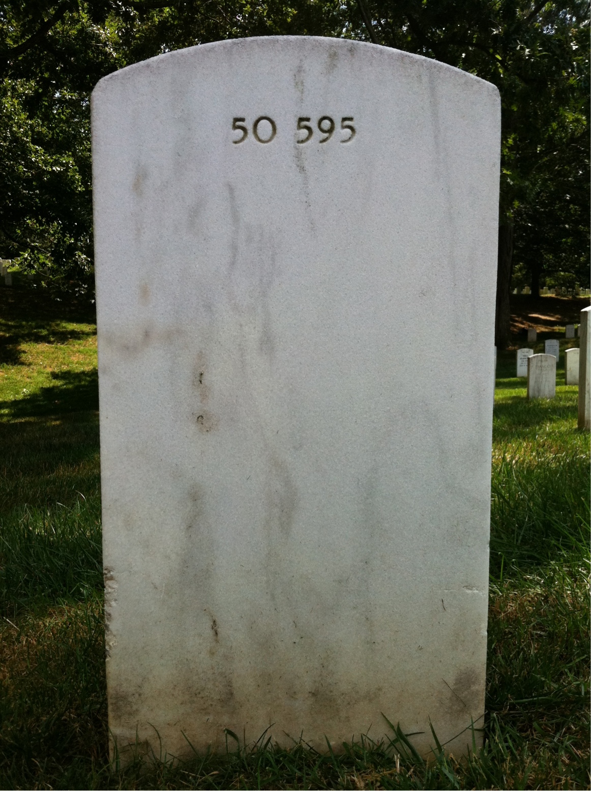 Back of headstone — Lee Dillon