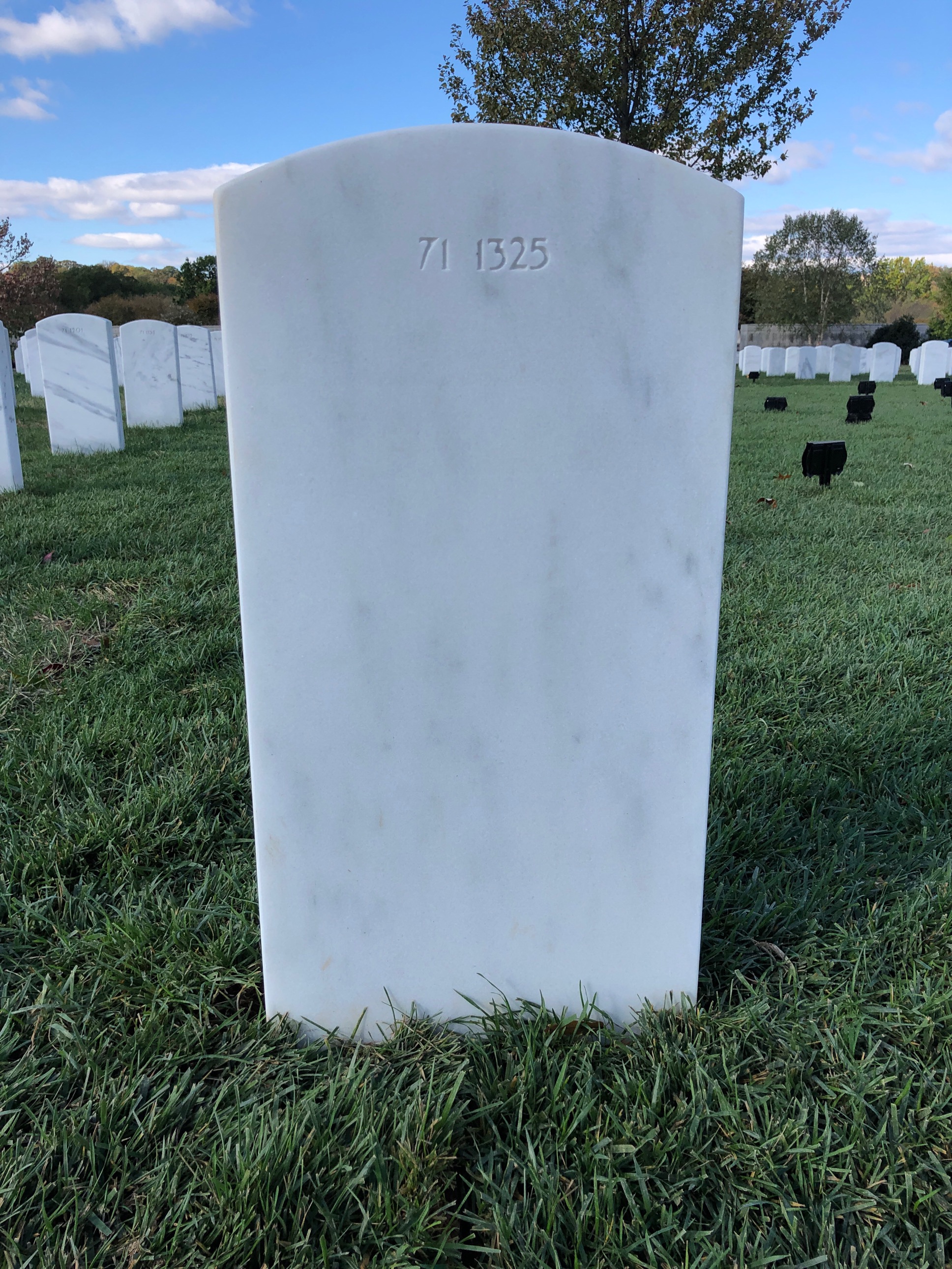 Back of headstone — Billie Moses