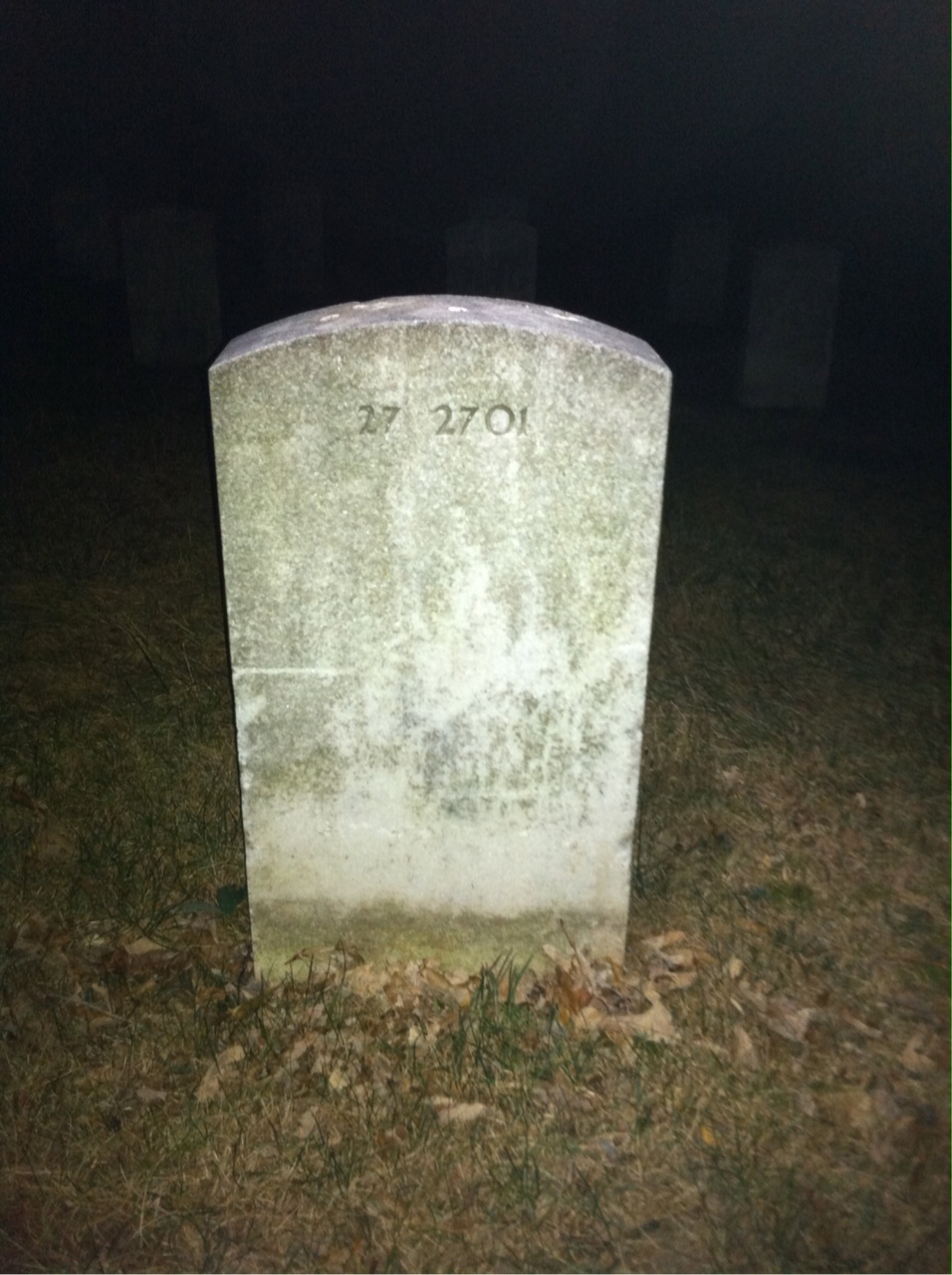 Back of headstone — Leanah Minor