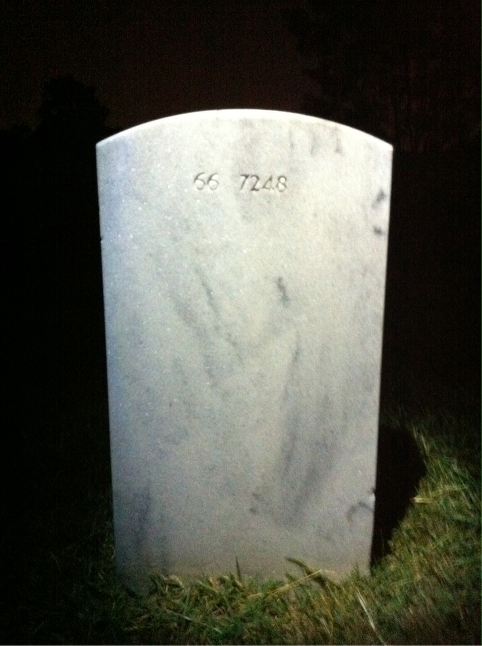 Back of headstone — Paul Morenz