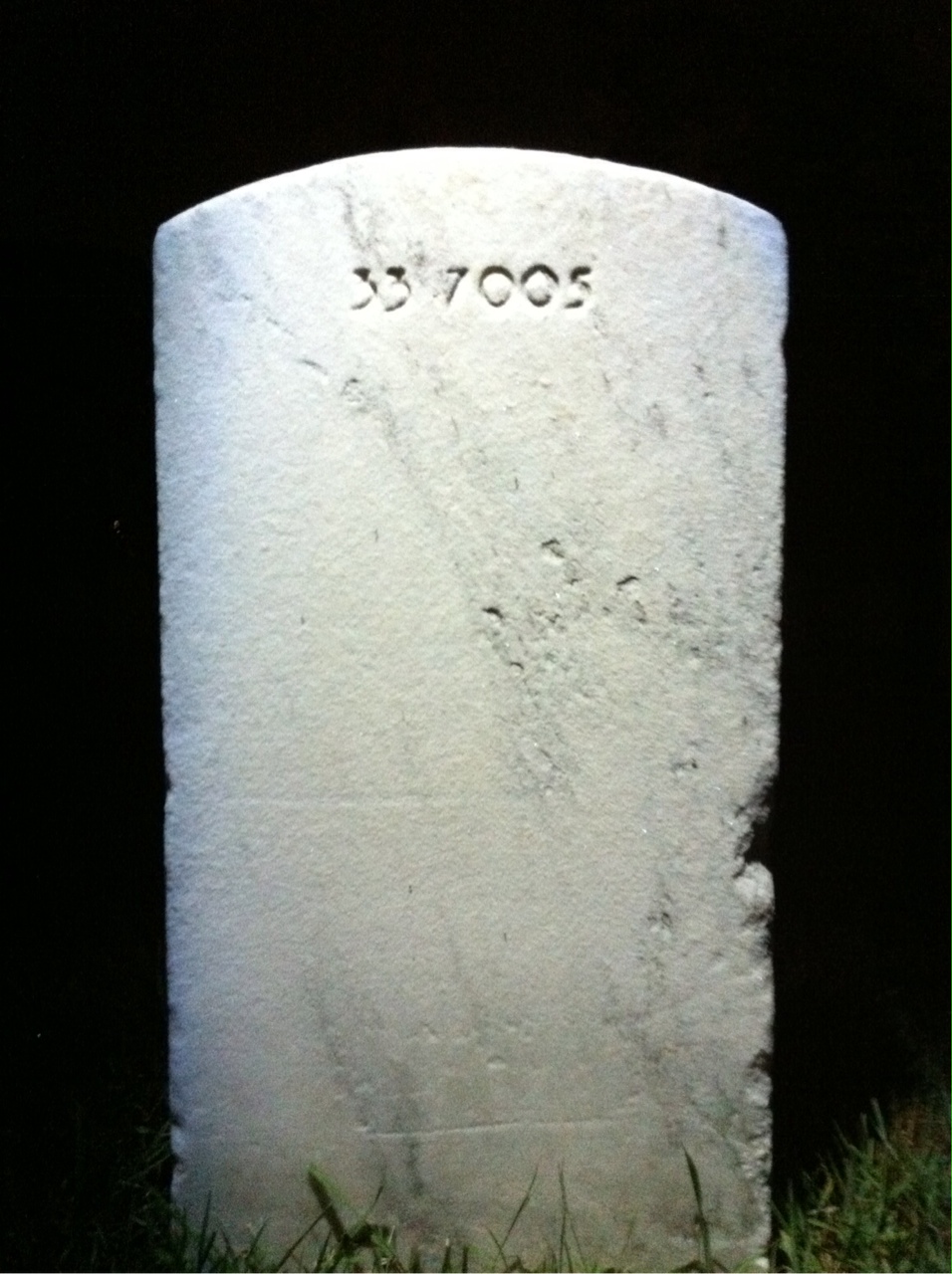 Back of headstone — Henry Conroy