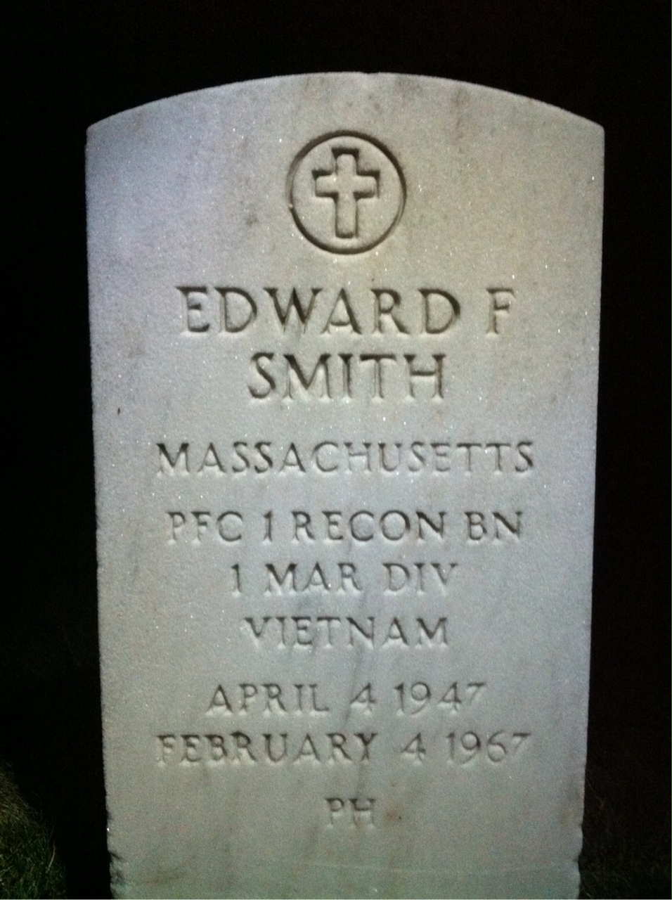 Headstone of Edward Francis Smith