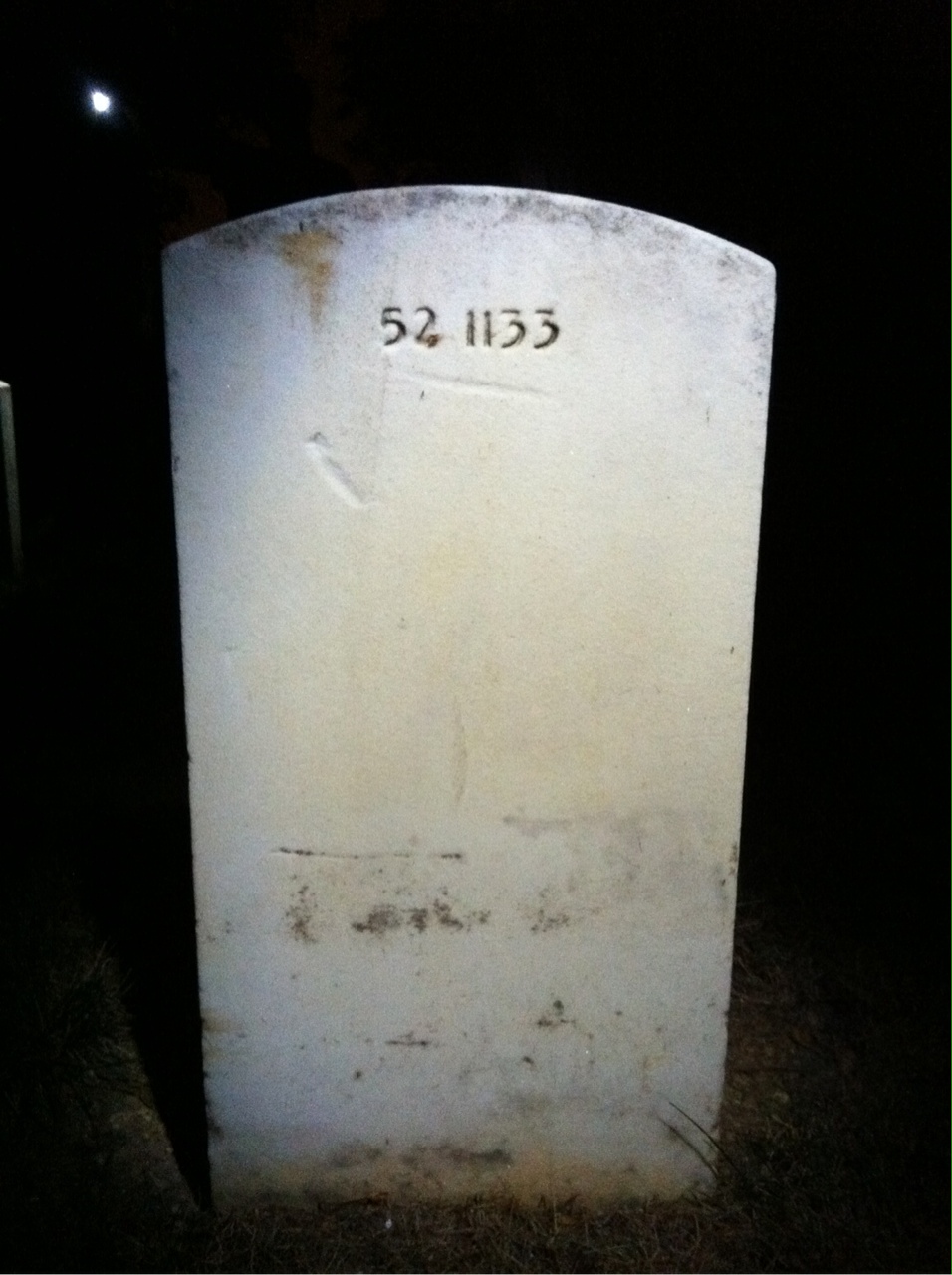 Back of headstone — Willie Bland