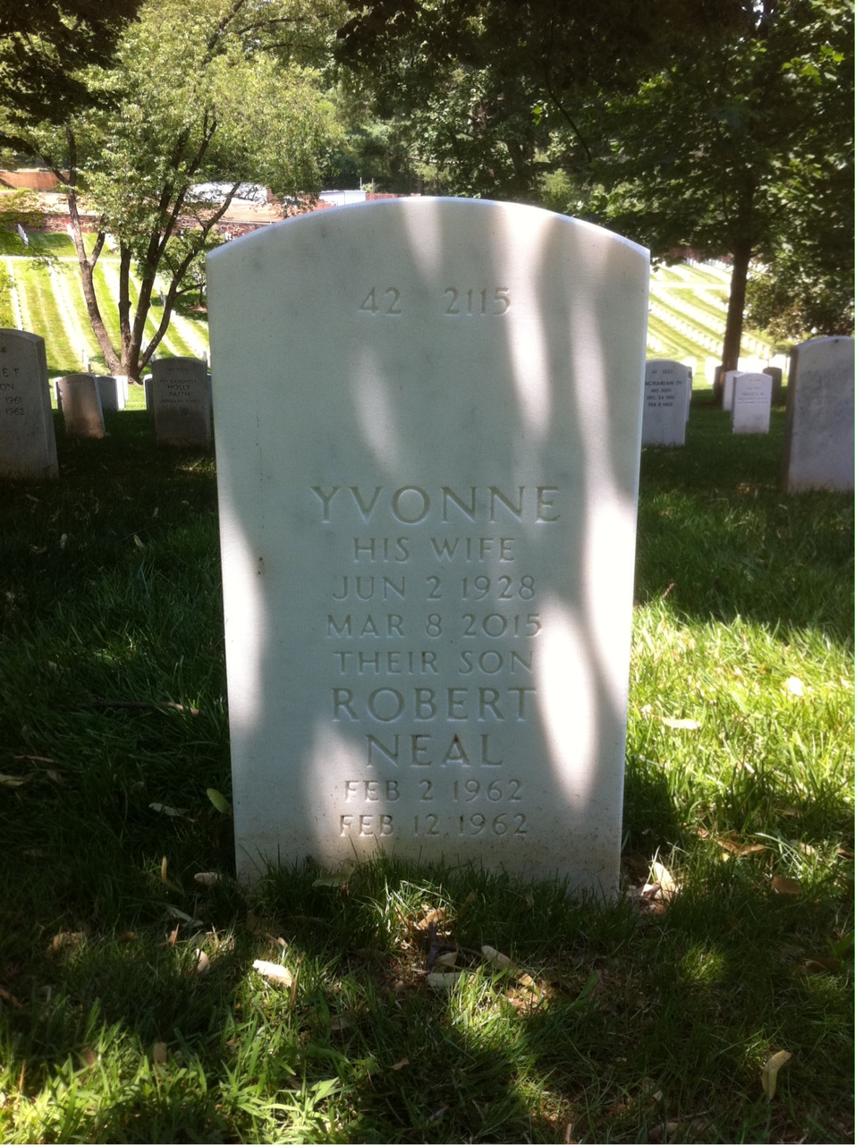 Back of headstone — Donald C Hardy