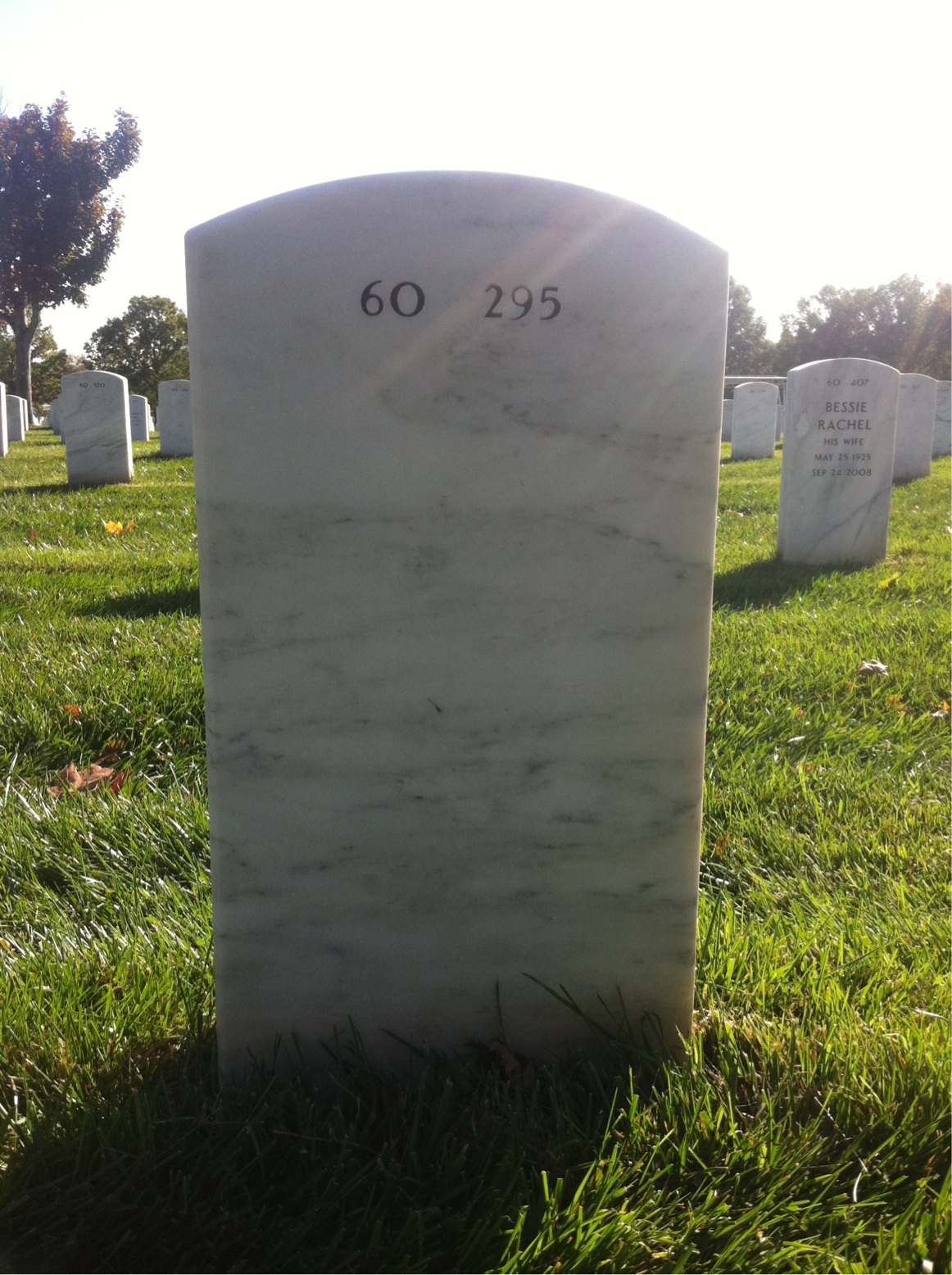 Back of headstone — Clifford Crofford