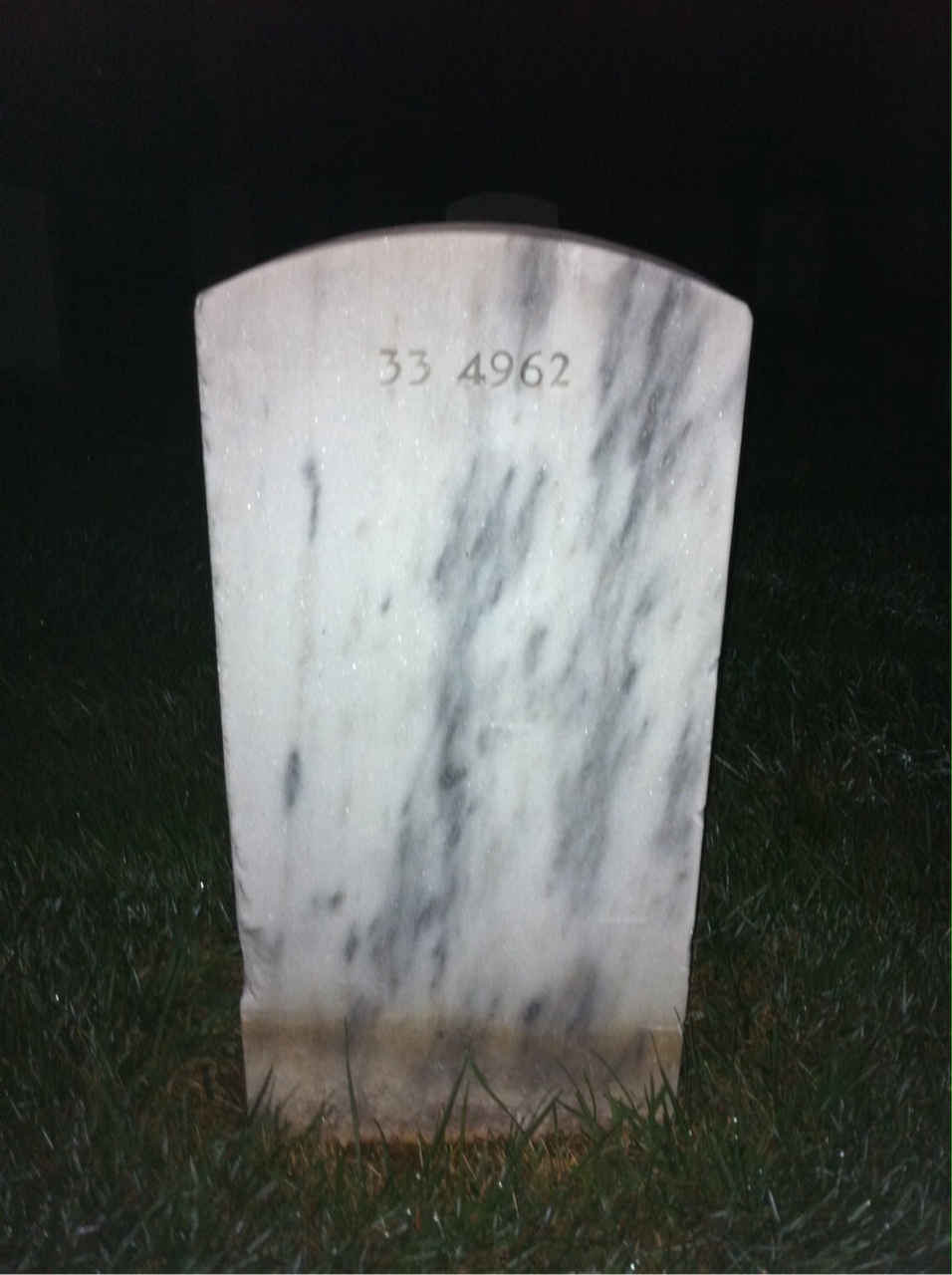 Back of headstone — Worthington Baros