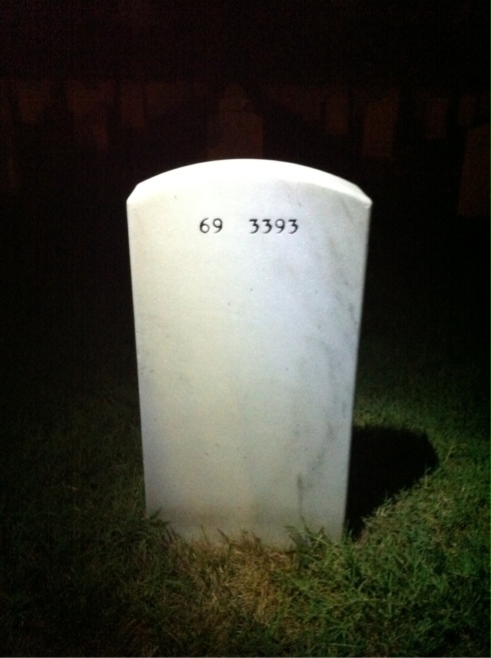 Back of headstone — Robert Smith