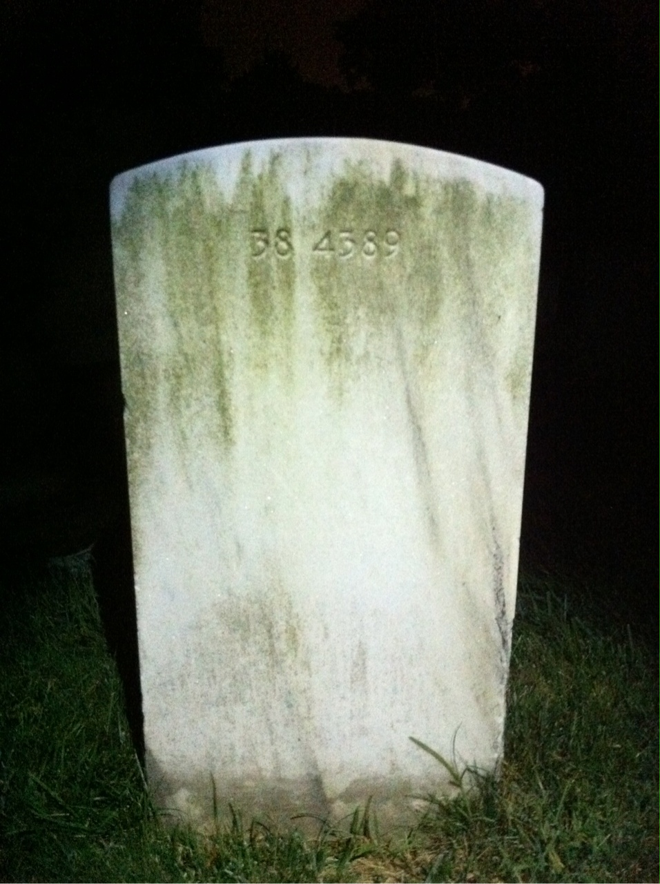 Back of headstone — Blanche Arthur