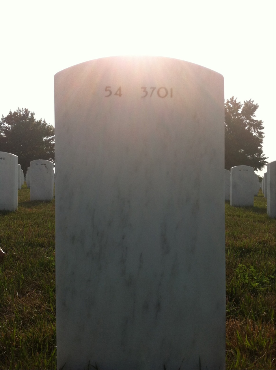 Back of headstone — Wilmer Kuhn
