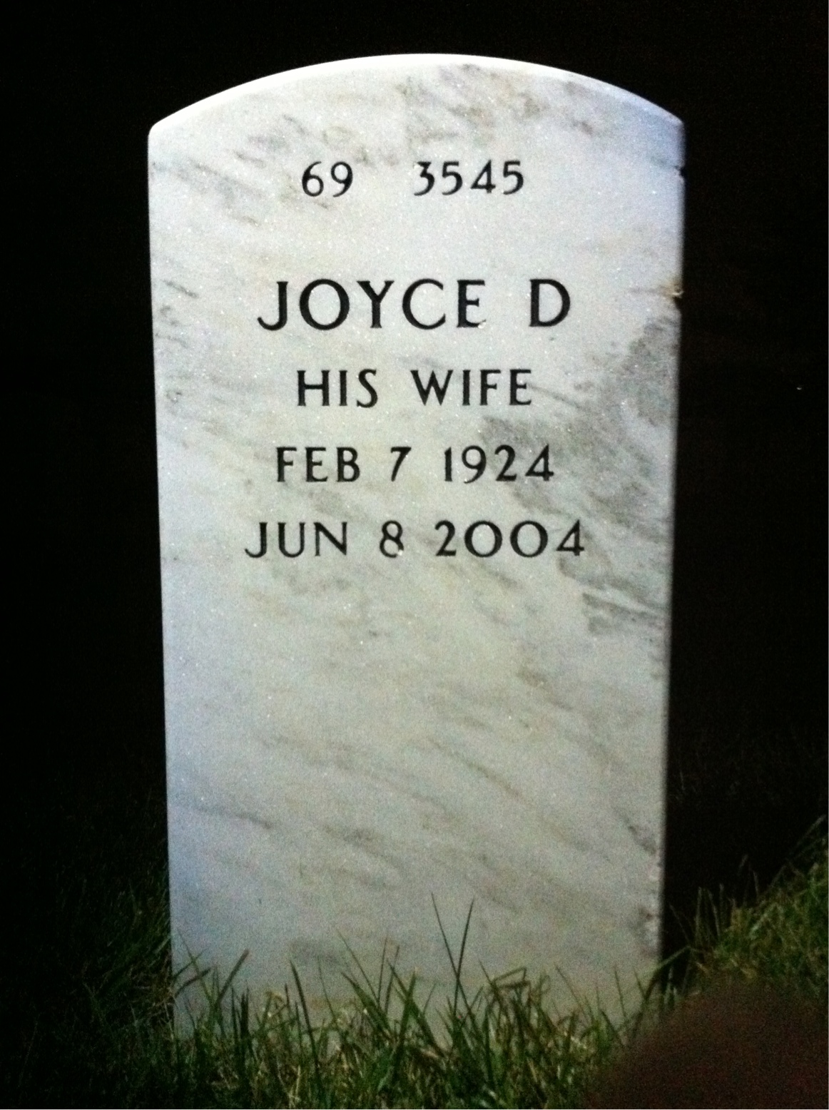 Back of headstone — Edmund Edmonds