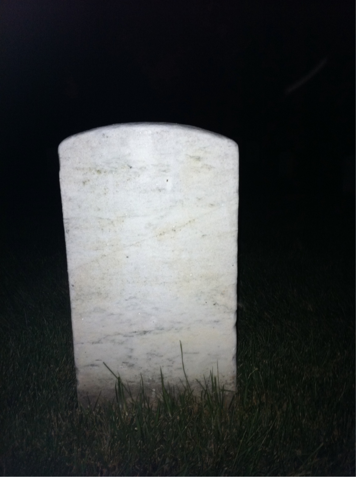 Back of headstone — Adolphus Moore