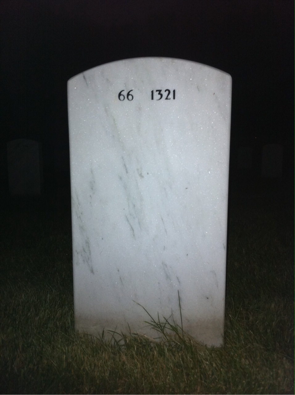 Back of headstone — William Long