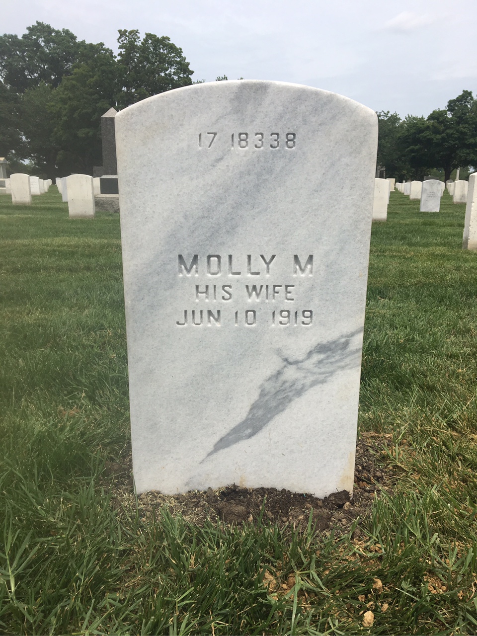 Back of headstone — George Mcnelly