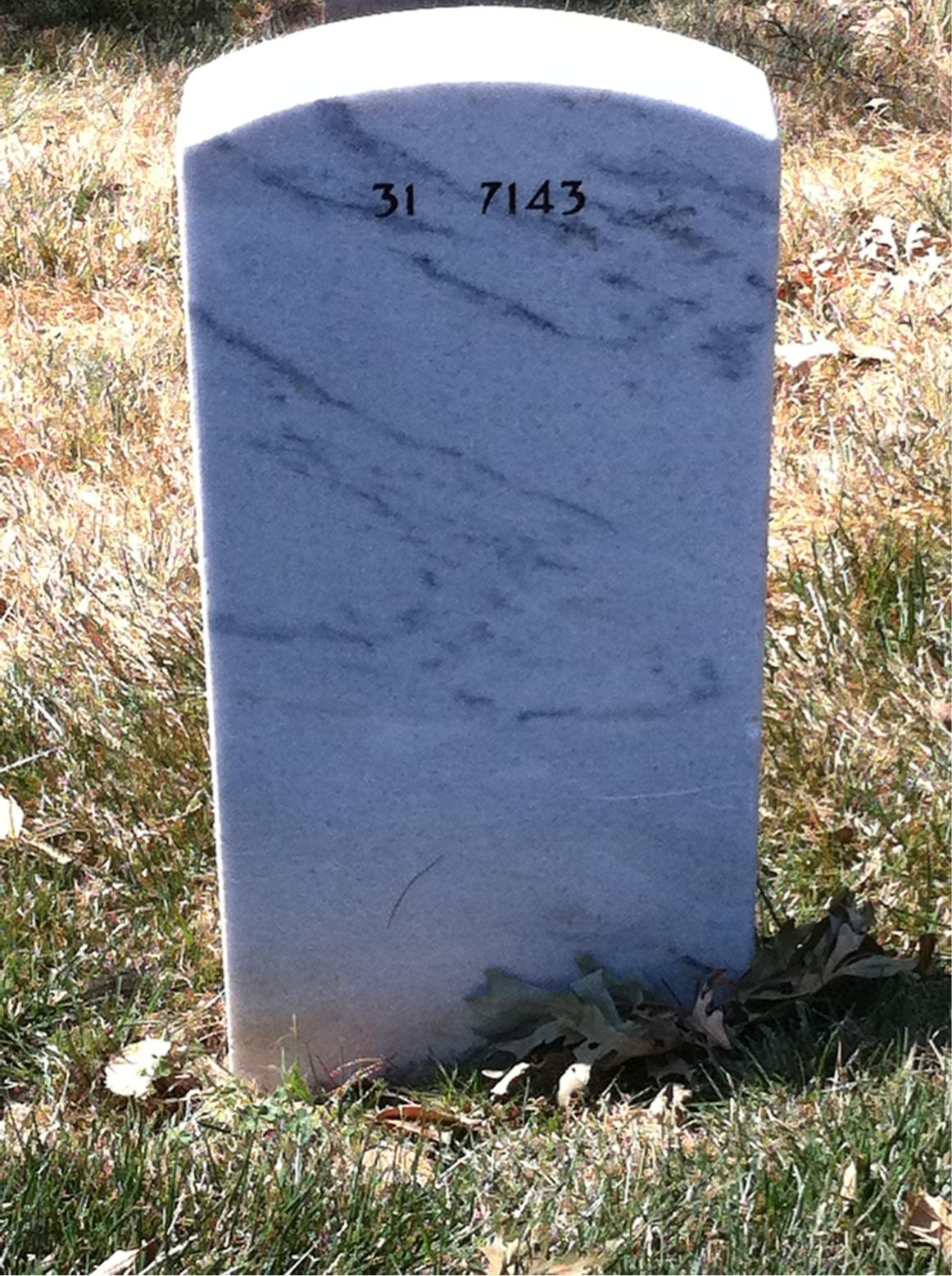 Back of headstone — Irving Schaffer