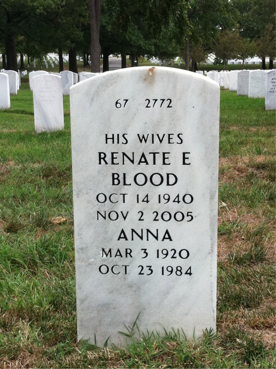 Back of headstone — Joseph Keough