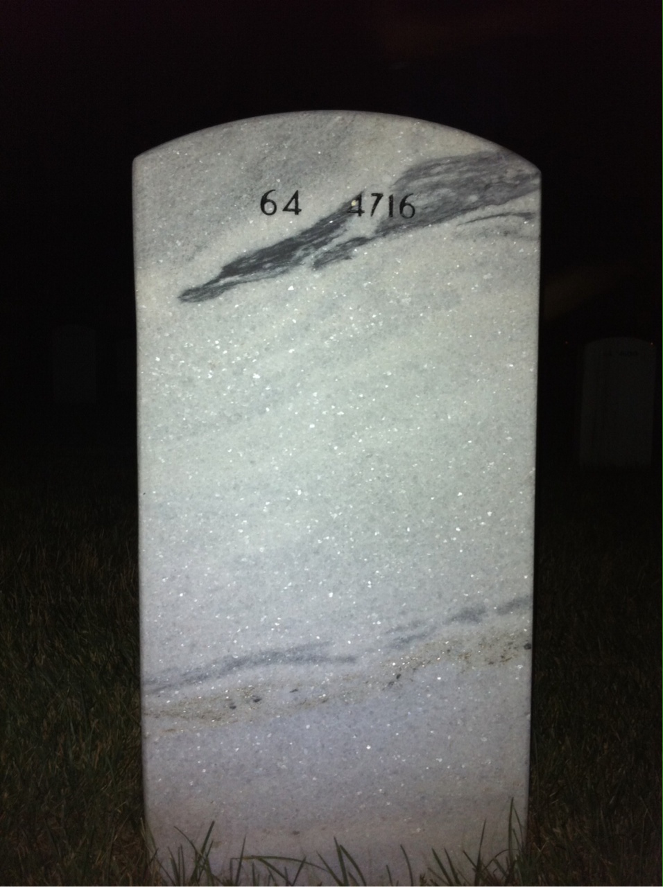 Back of headstone — Tommie Mccollum