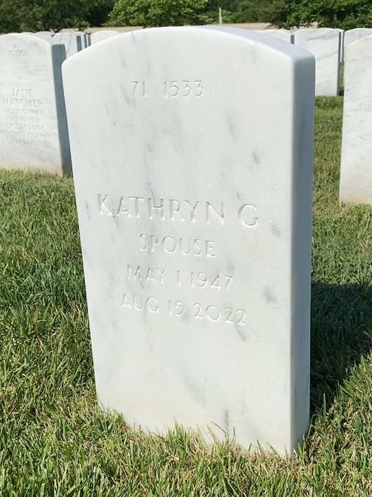 Back of headstone — Byron Abbott