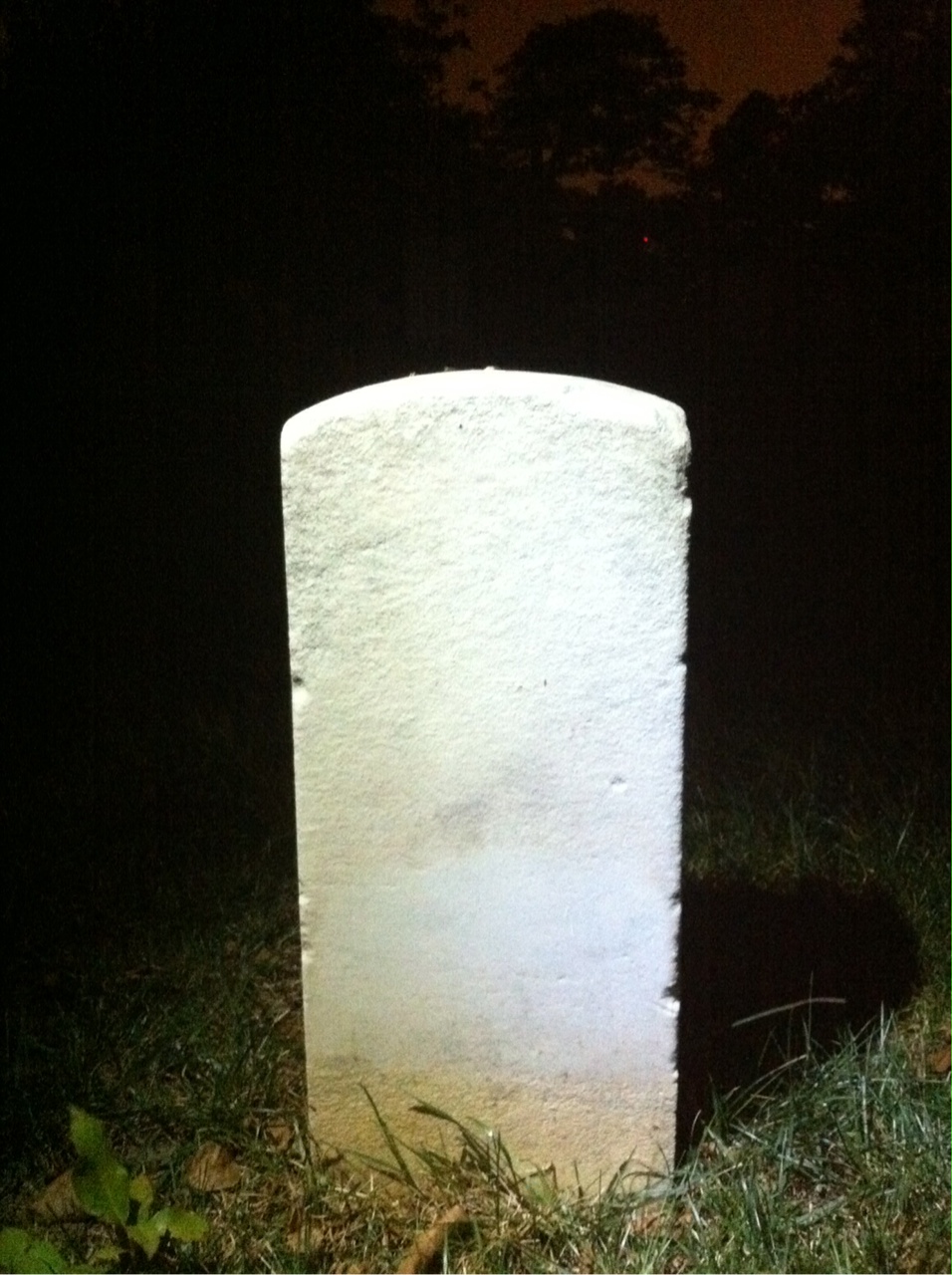 Back of headstone — Martin Mcken