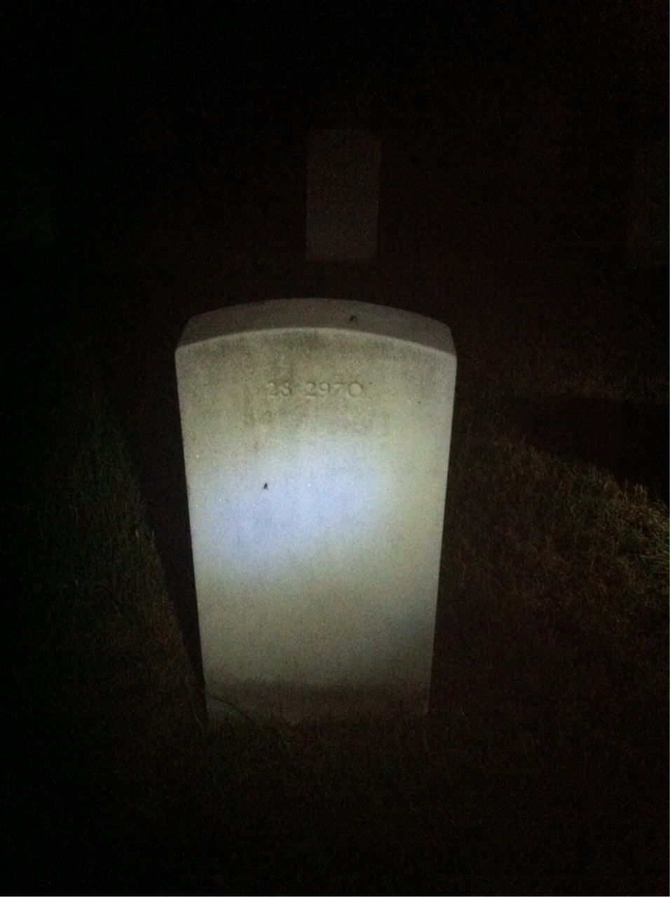 Back of headstone — Vera Murray