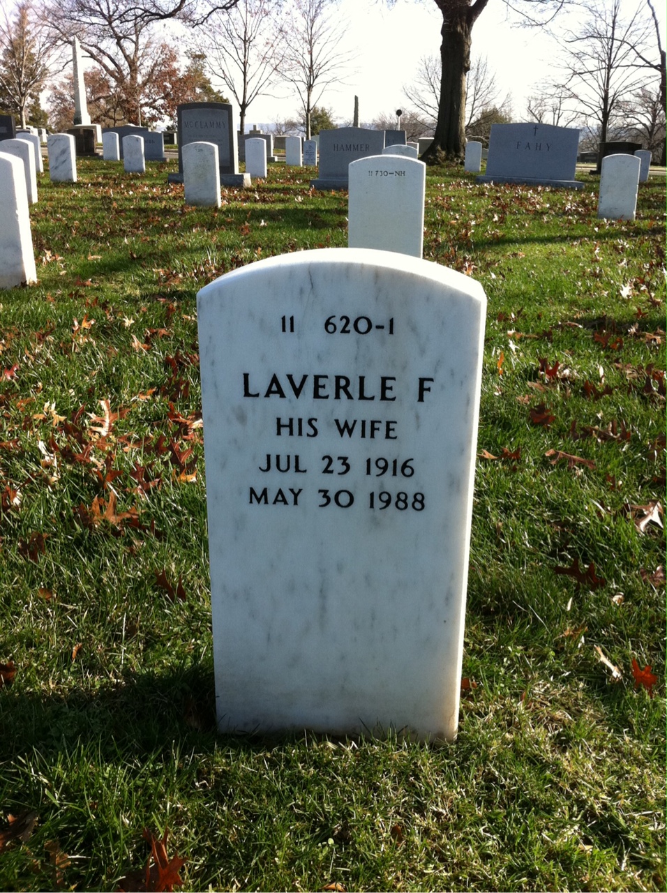 Back of headstone — Frank James