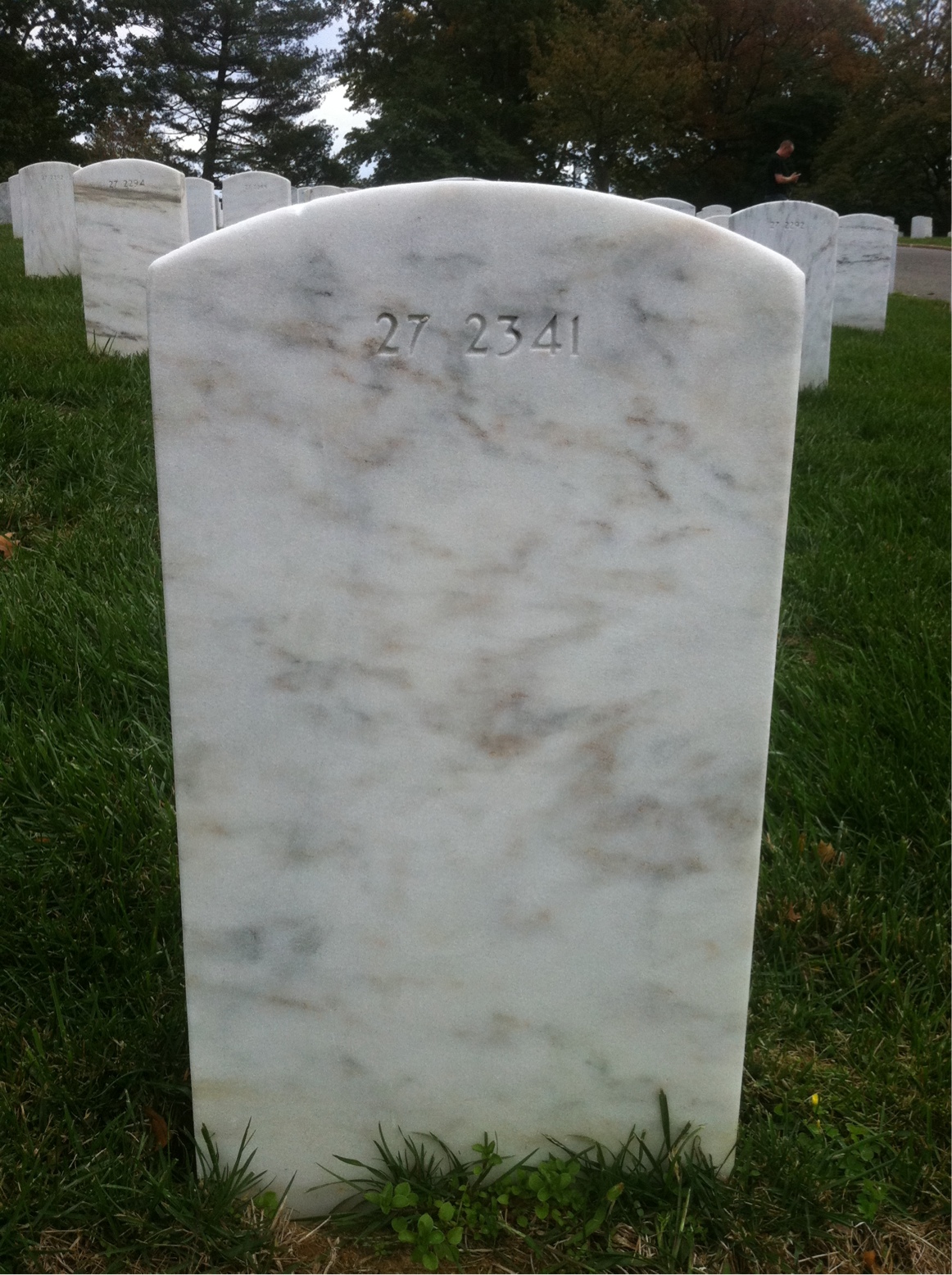 Back of headstone — R Moody