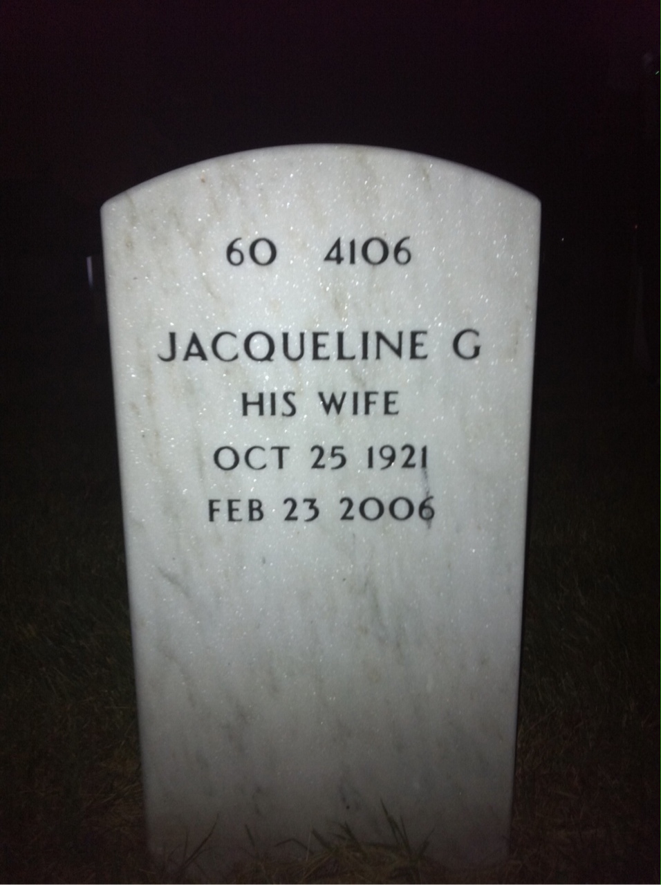 Back of headstone — Charles Merkle