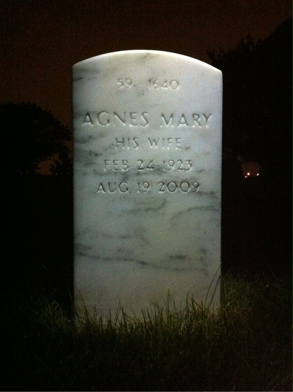 Back of headstone — Henry Borowsky