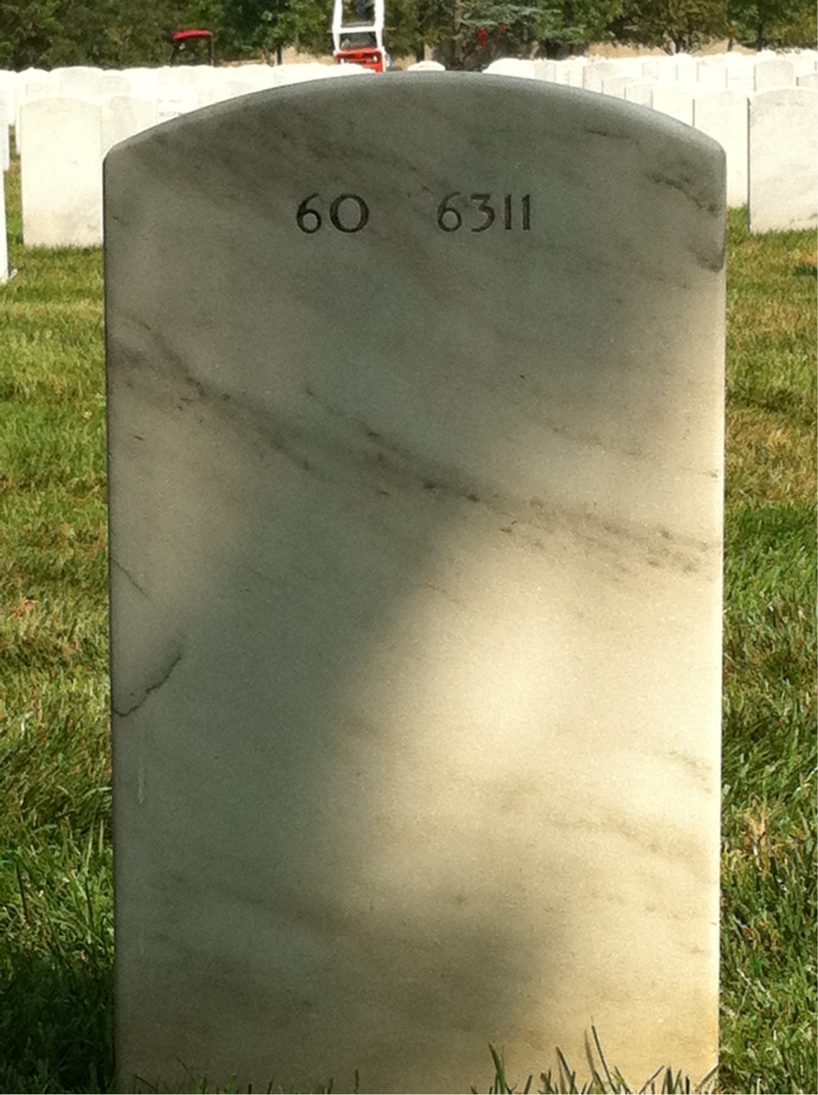 Back of headstone — Francis Lawler