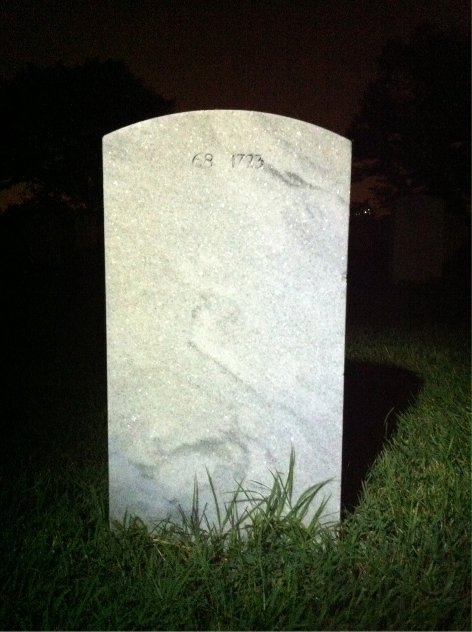 Headstone of James V Harrell
