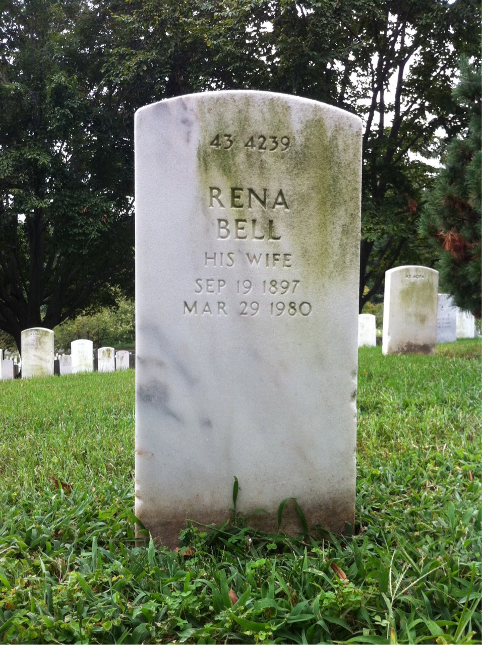 Back of headstone — Charles Boteler