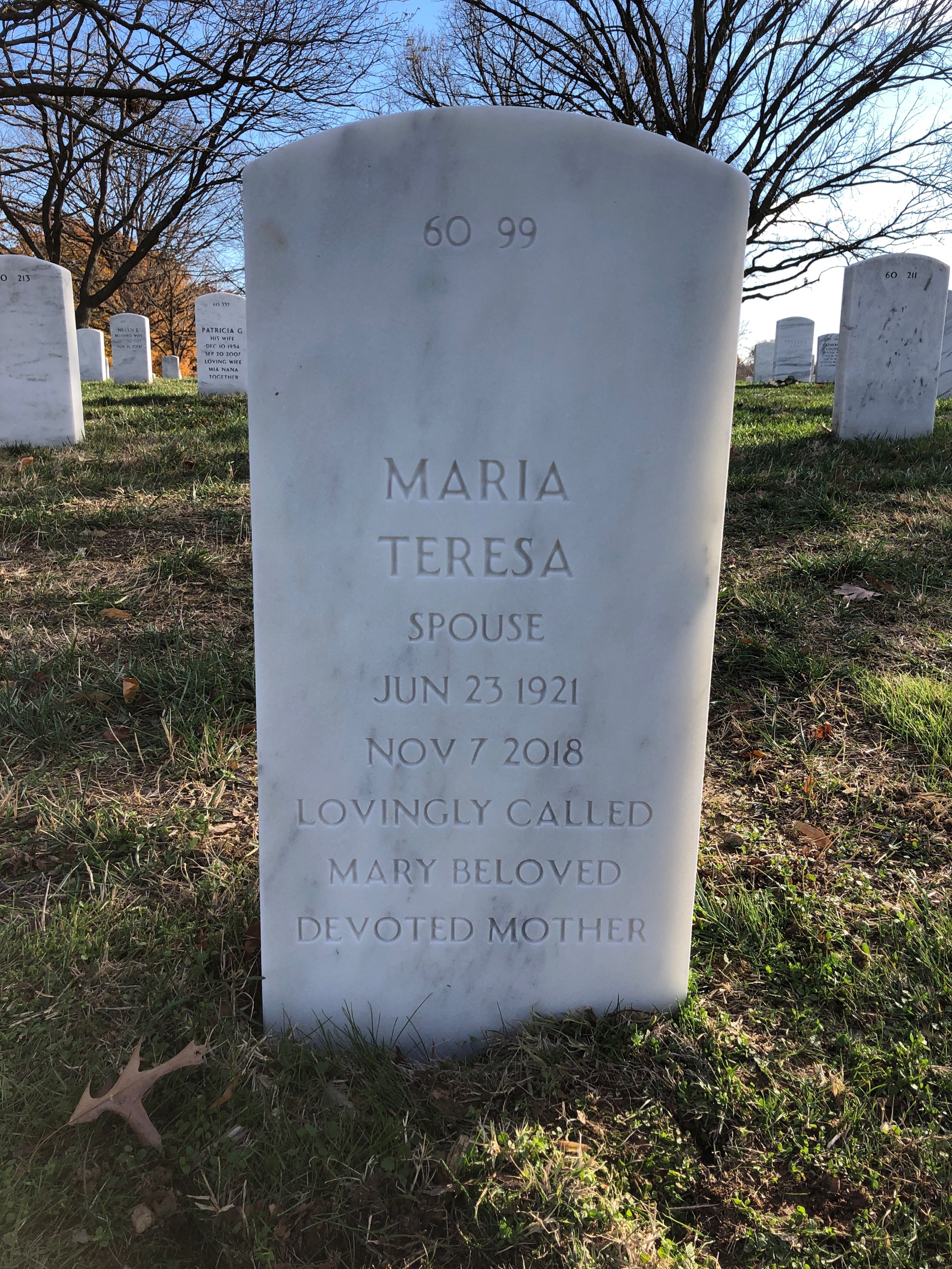 Back of headstone — Anselm Arellano